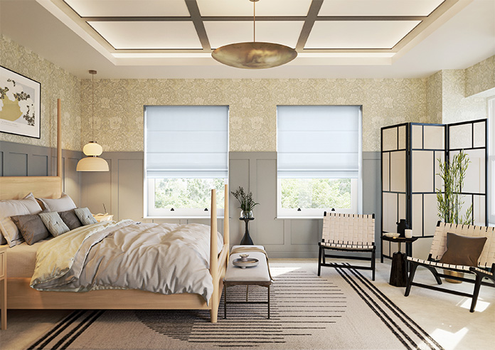 Knutsford, Stellar Blue - Motorised Roman Blind - Image 5